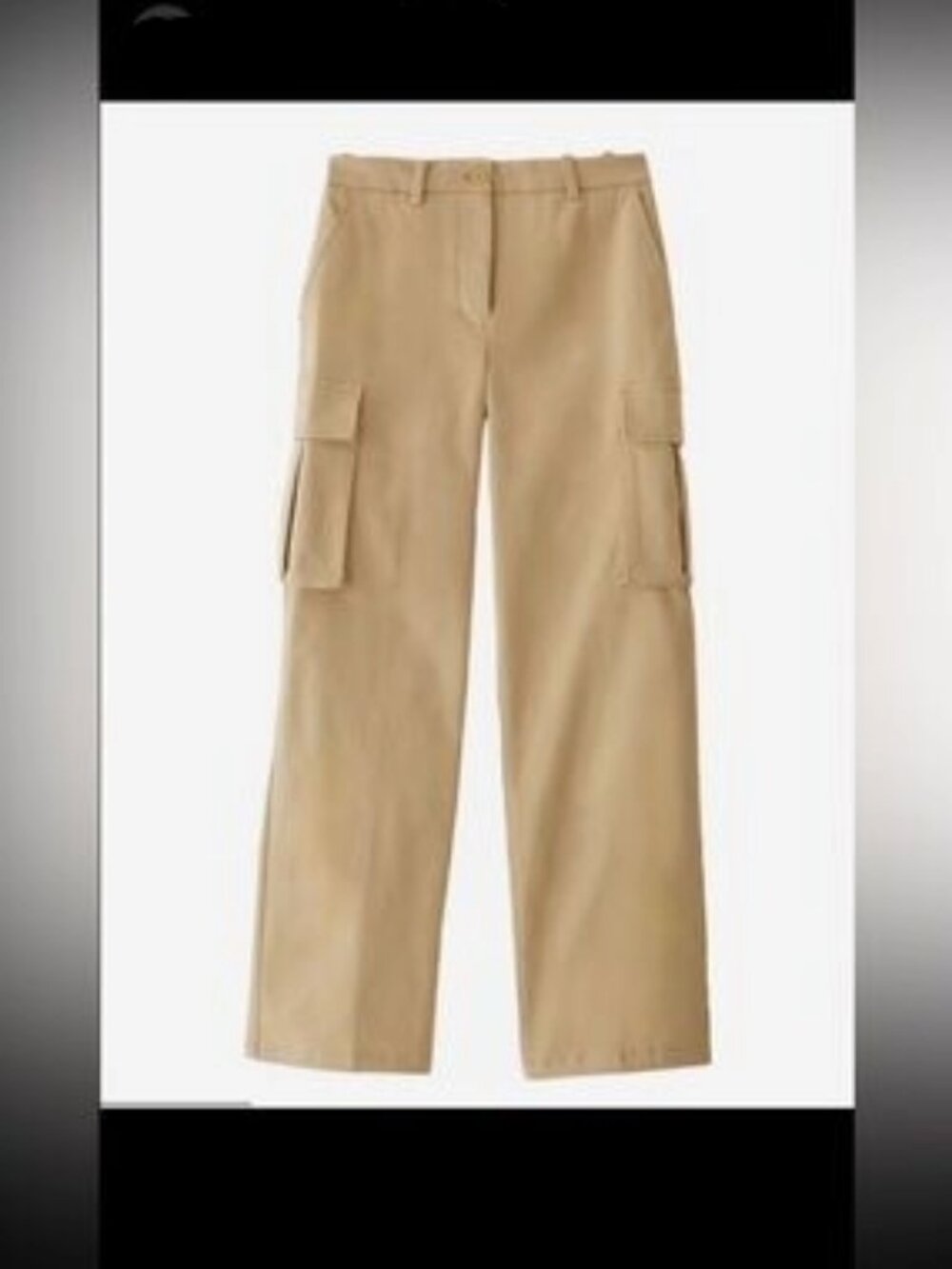 NWT Frank & Oak Annie Cargos - Golden Beige - Size 4 - 15" waist